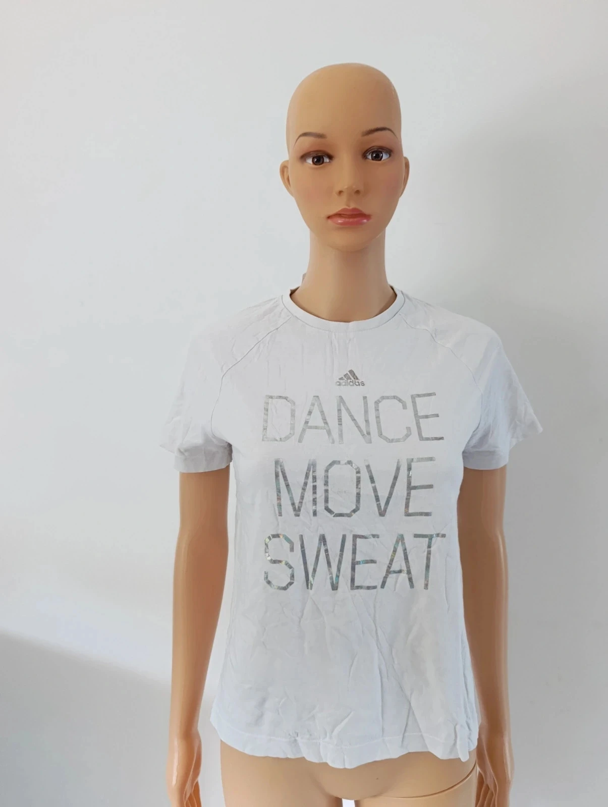 T-shirt Adidas blanc Dance Move Sweat – 11/12 ans